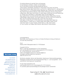 Viele müssen mitarbeiten bzw. mithelfen, damit ein so informativer und umfangreicher Bildband entstehen kann.